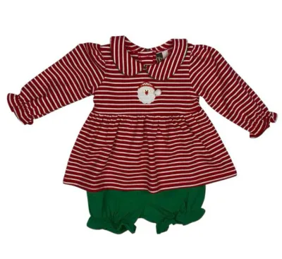 Santa Applique Bloomer Set
