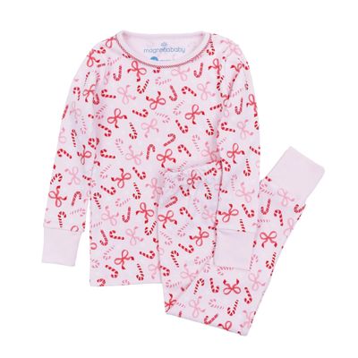 Candy Cane Lane Long Pajamas Pink
