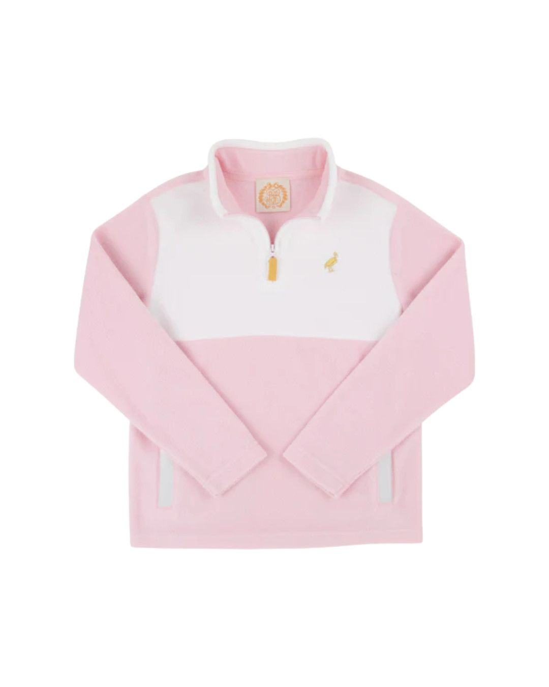 Hayword Half Zip- Fleece, Palm beach Pink/Worth White