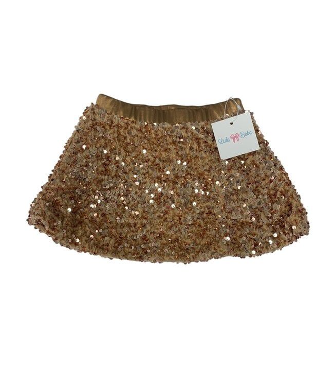 Gold Sequin Skort