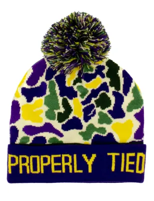 Breck Beanie Mardi Gras Camo