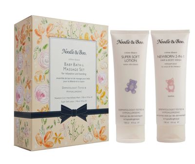 Baby Bath &amp; Massage, Peach Flowers