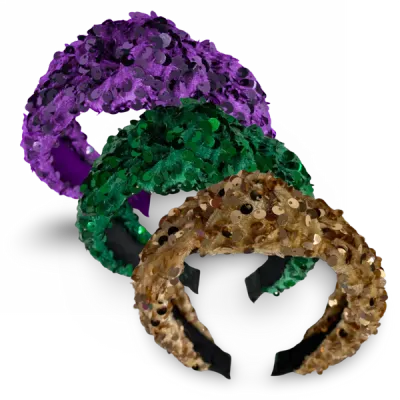 Green Sequin Headband