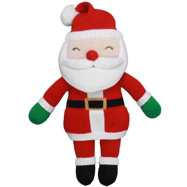 Jolly Mr. Claus Knit Doll