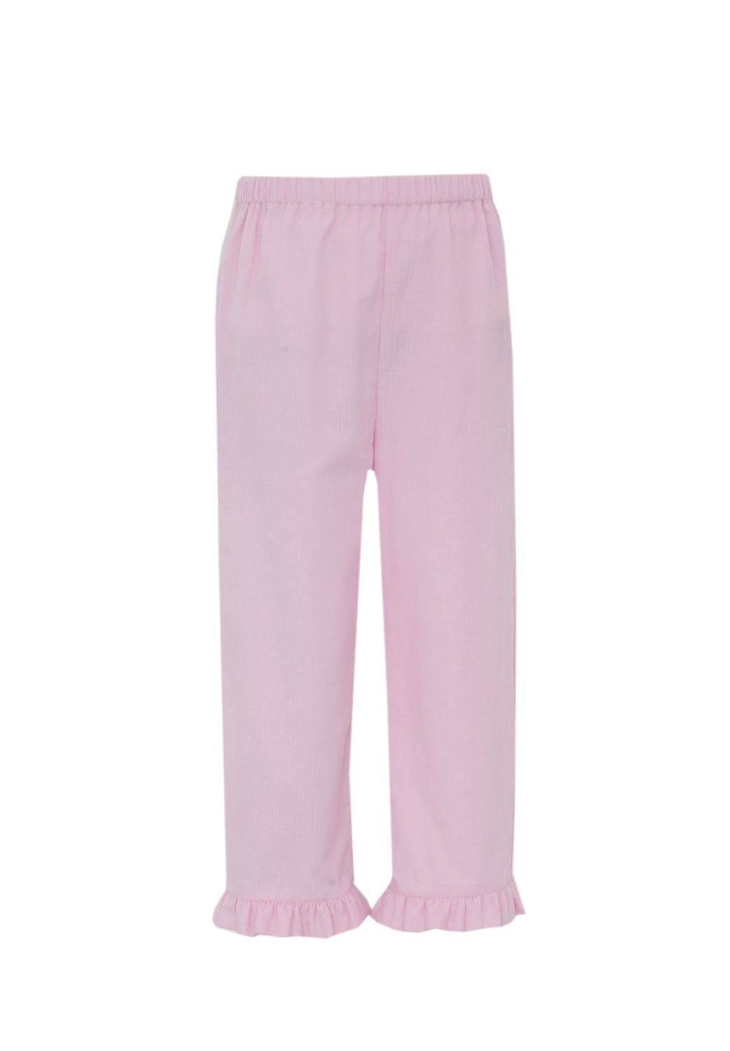 Pink Cord Ruffle Pants