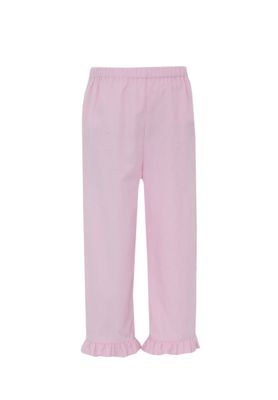 Pink Cord Ruffle Pants