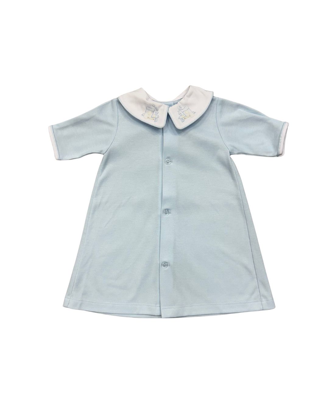 Blue Train Knit Day Gown