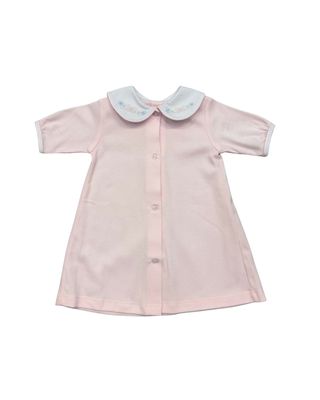 Pink Knit Daygown Tiny Bow 