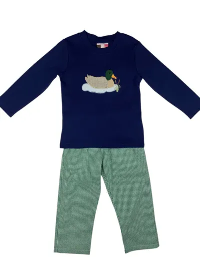 Mallard Duck Applique Pant Set