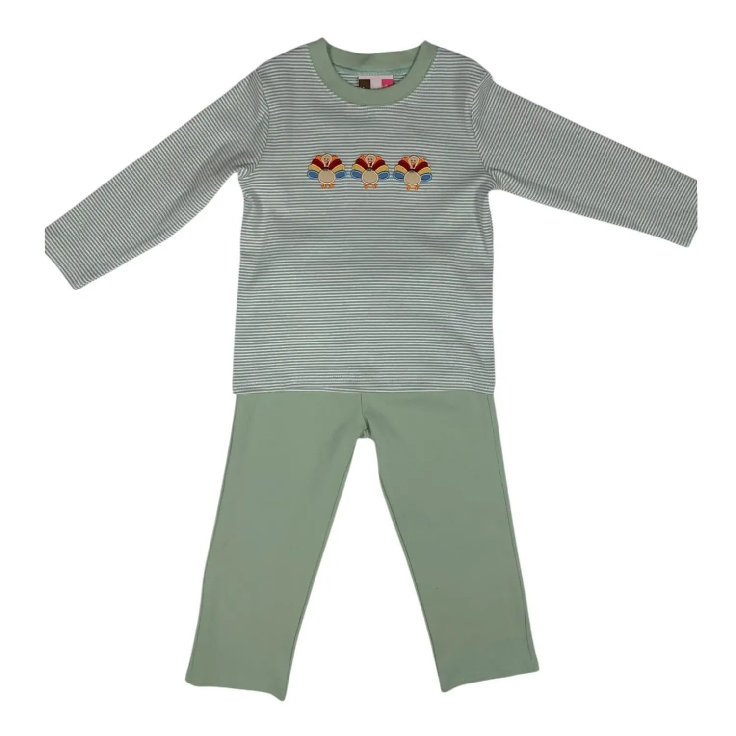 Turkey Applique Boys Pant Set