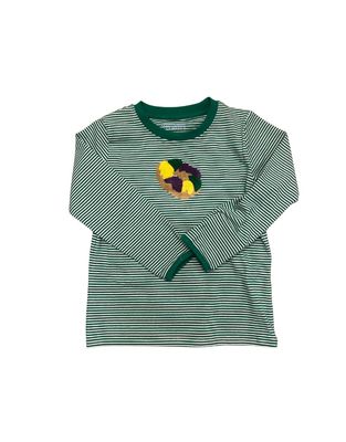 King Cake Shirt, Green Stripe