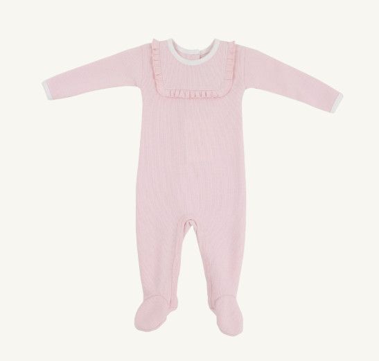 Rock Me Romper- Ribbed, Palm Beach Pink 0/3m