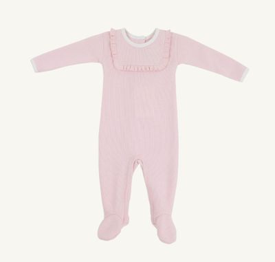 Rock Me Romper- Ribbed, Palm Beach Pink 0/3m