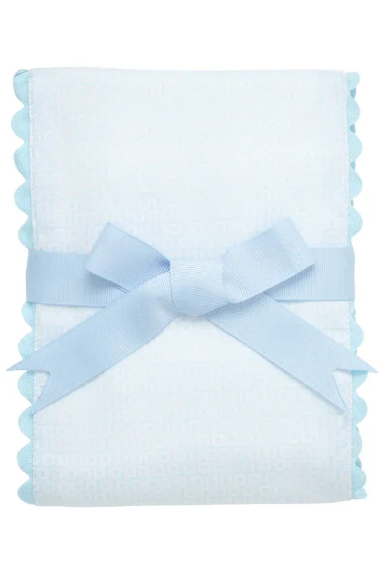 Lullaby Fancy Fabric Burp, Blue