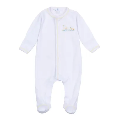 Vintage Duckie Pulltoy Zip Footie