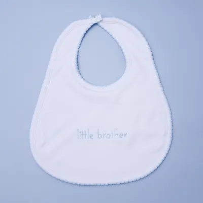 Little Brother Embroidered Bib