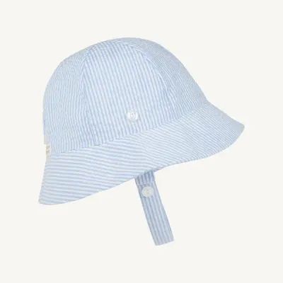Beaufort Bucket Hat Blue Seer Sucker