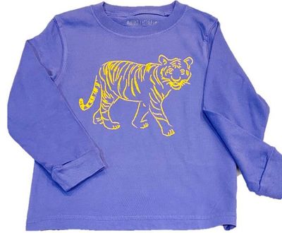 Purple Long Sleeve Tiger Tee