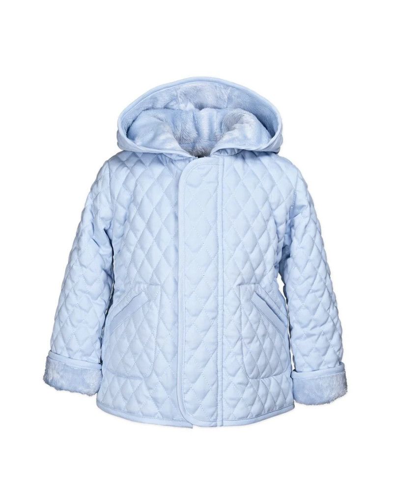 Hooded Barn Jacket - Light Blue