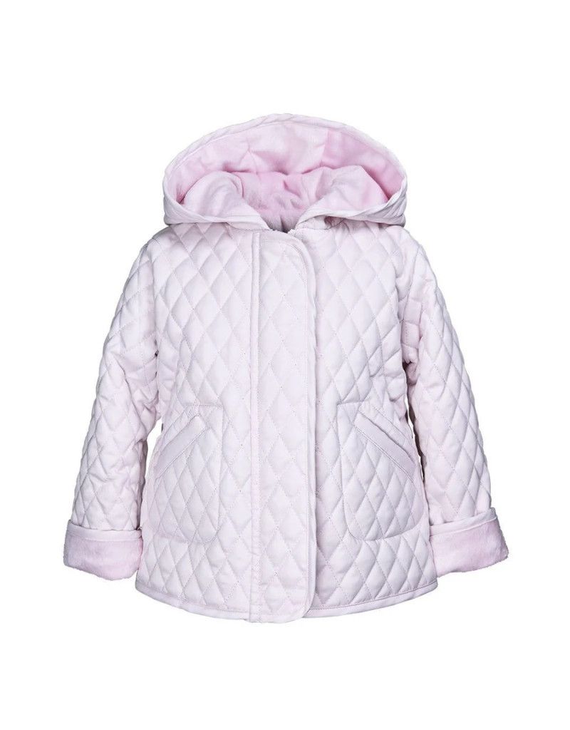 Hooded Barn Jacket - Light Pink