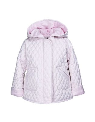 Hooded Barn Jacket - Light Pink