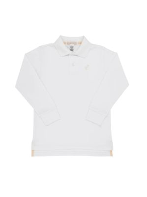 Prim and Proper LS Pima Polo Worth Ave White