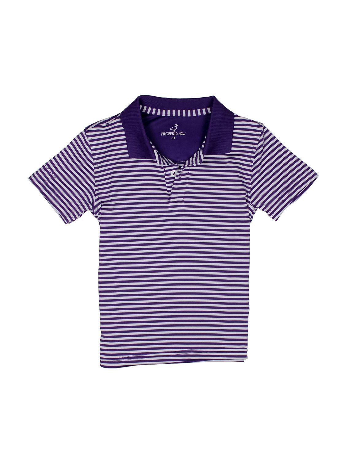 Dallas Performance Polo Purple Stripe