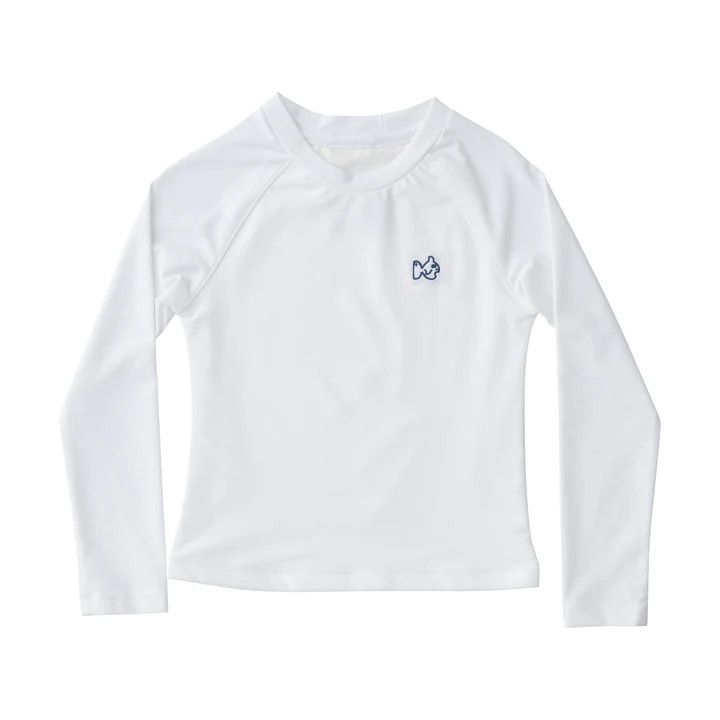 White Reef Rash Guard Shirt