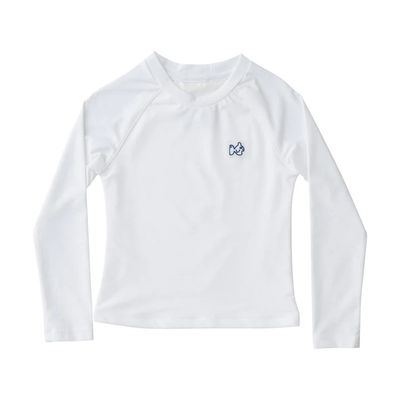 White Reef Rash Guard Shirt