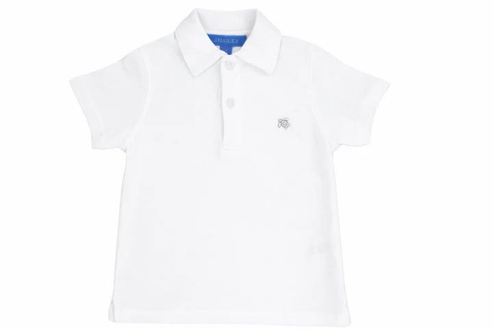 Henry Short Sleeve Polo, White