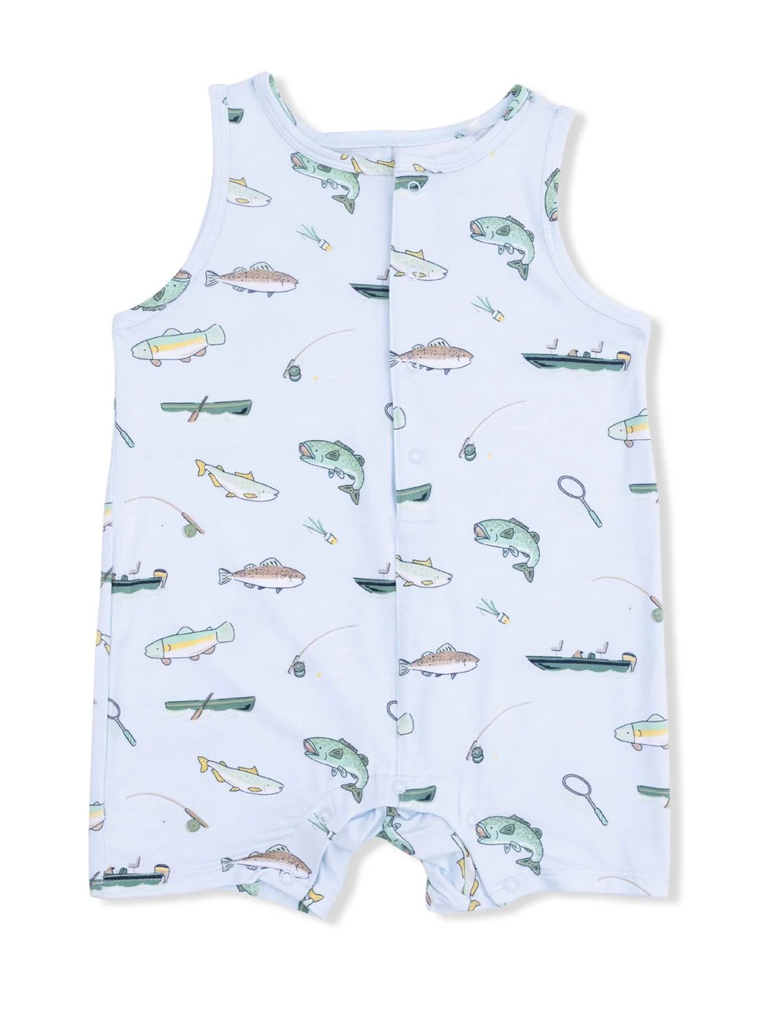 Fishing Lures Blue Sleeveless Shortie