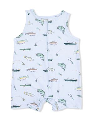 Fishing Lures Blue Sleeveless Shortie