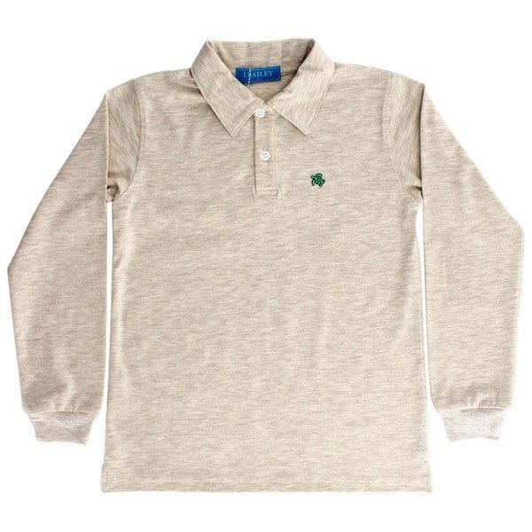 Long Sleeve Oatmeal Polo