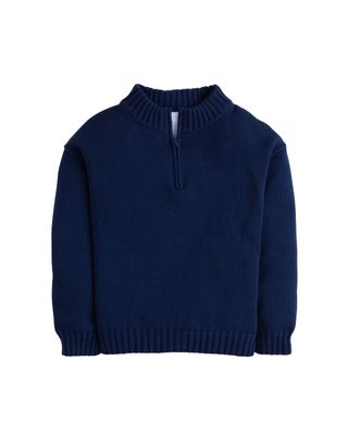 Quarter Zip Sweater, Navy