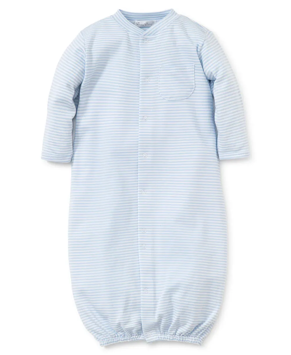 Light Blue Stripes Converter Gown