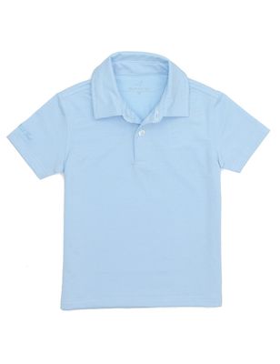 Gulfport Polo, Powder Blue Stripe