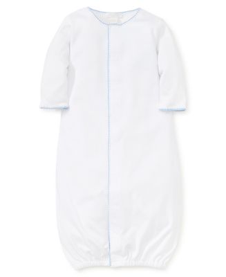 White Premier Basics Converter Gown with Blue Trim