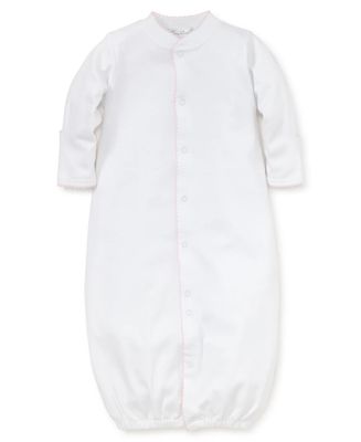 White Premier Basics Converter Gown with Pink Trim