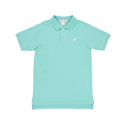 Prim and Proper SS Polo - Turks Teal, Size: 2T