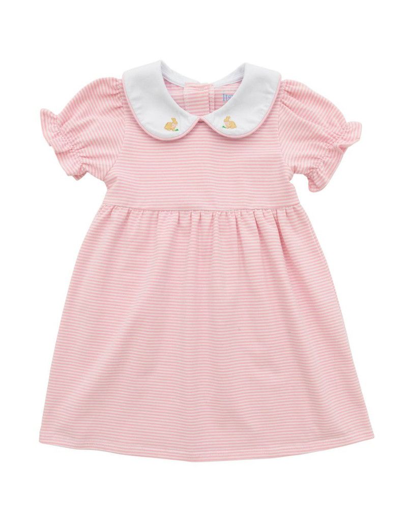 Pink &amp; White Stripe Bunny Dress