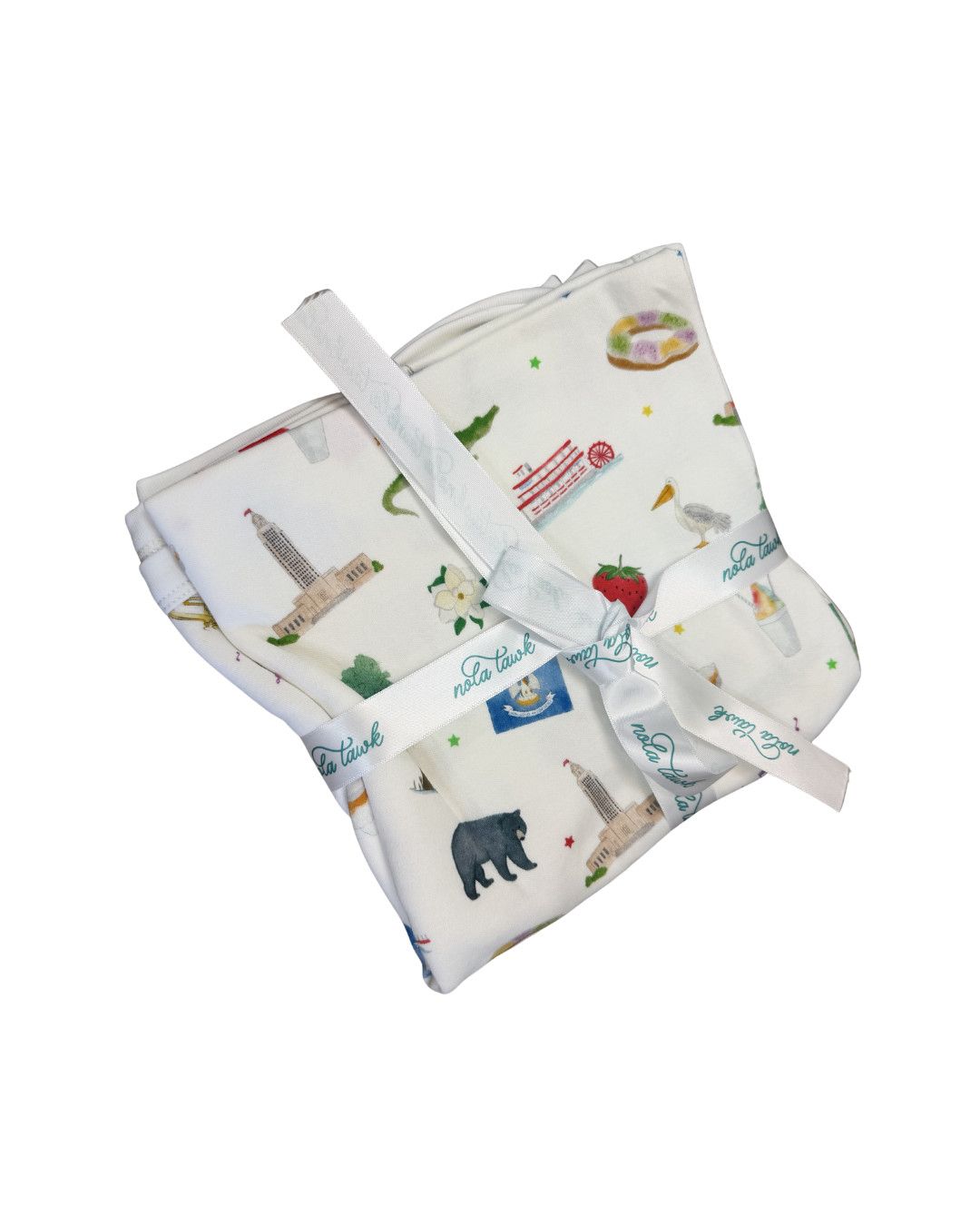 Louisiana Kids Organic Cotton Swaddle Blanket