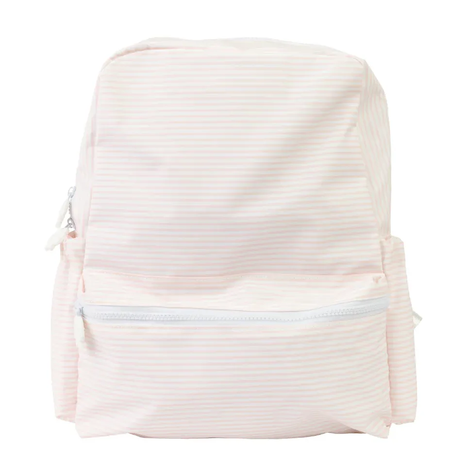 The Backpack Small, Pink Stripe