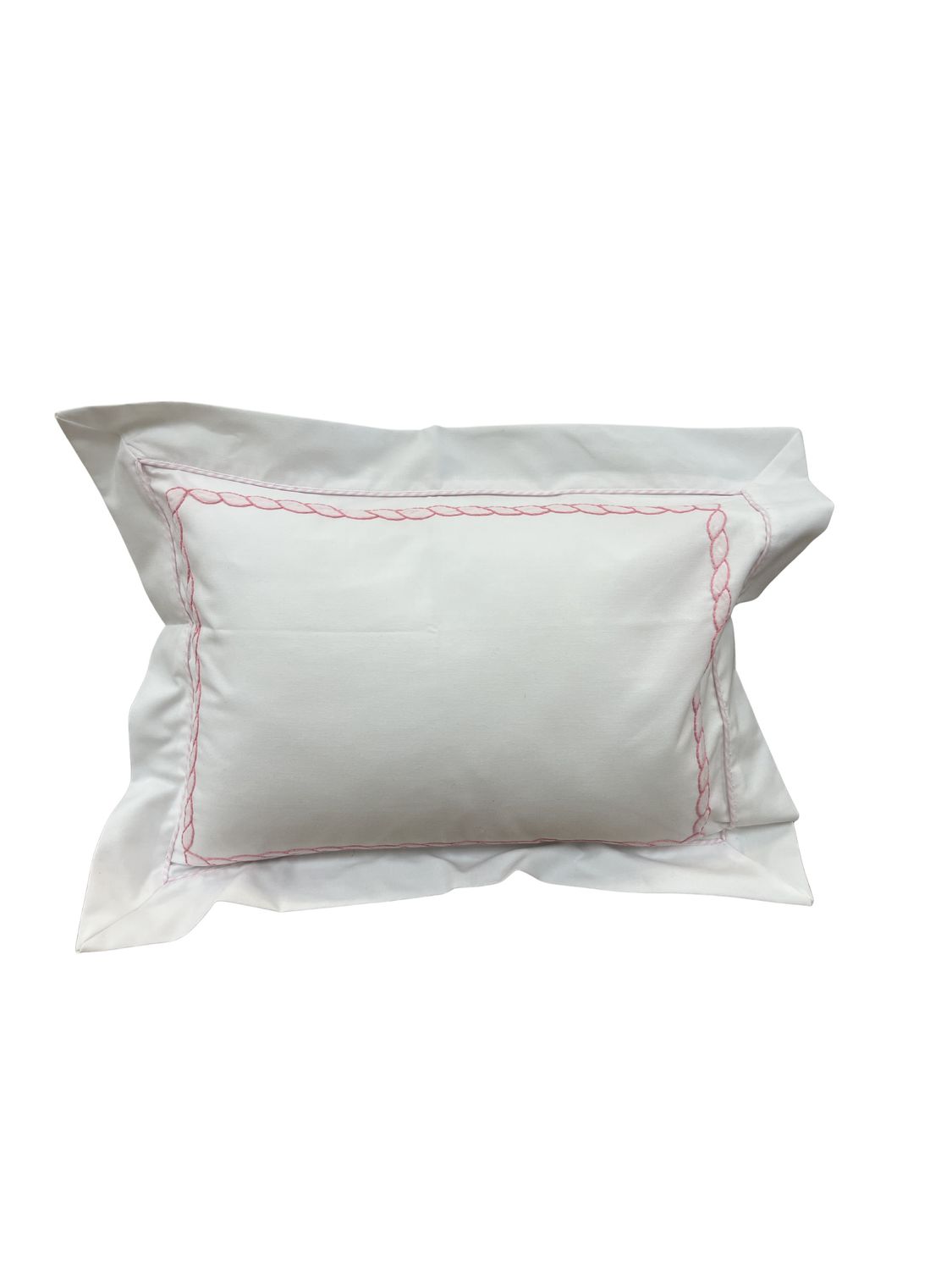 Rope Stitch Pillow With Insert 12X16, Color: Pink