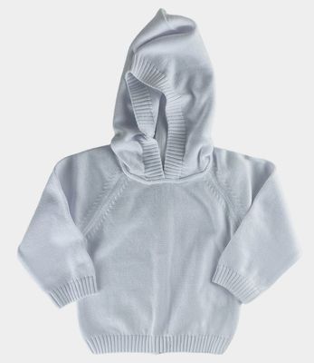 Hooded Sweater, Back Zip