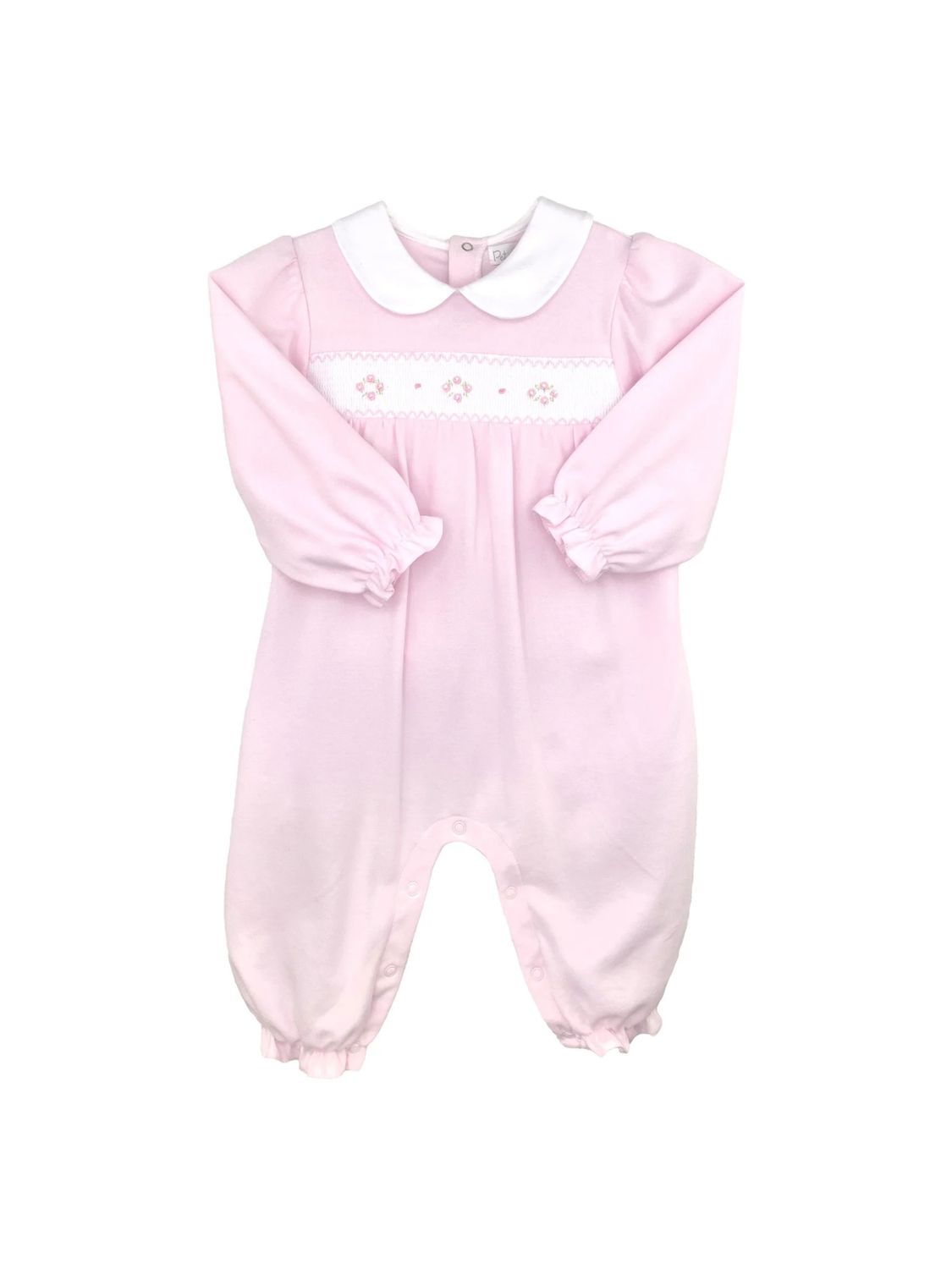 Pink Smocked Knit Longall