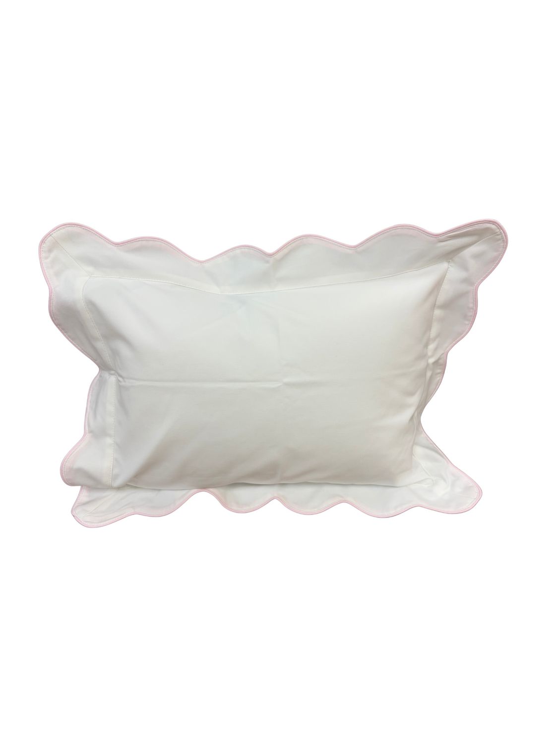 Waves Trim Pillow With Insert 12X16 Pink