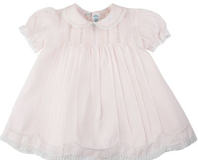 Pink Collared Lace Slip Dress