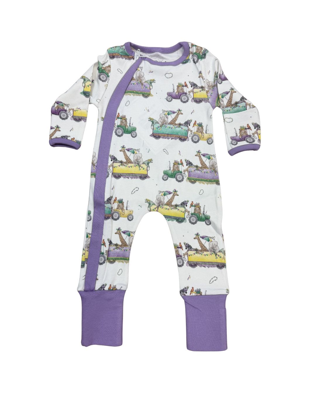 Krewe Zoo'd It! Organic Cotton Zip-Up Pajamas