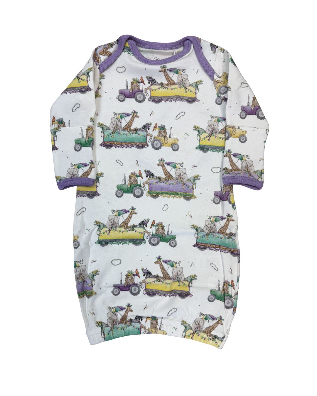 Krewe Zoo'd It! Organic Cotton Gown, Size: O/S