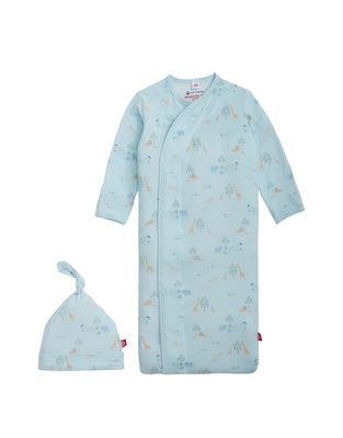 Blue Serene Safari Modal Gown + Hat Set